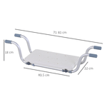 HOMCOM-Sedile-per-Vasca-in-Lega-di-Alluminio-e-Plastica-Sgabello-per-Vasca-da-Bagno-Larghezza-Regolabile-73-83cm-Max--Carico-150kg