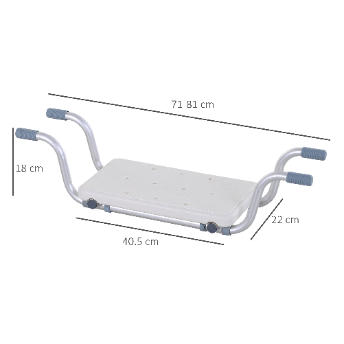 HOMCOM-Sedile-per-Vasca-in-Lega-di-Alluminio-e-Plastica-Sgabello-per-Vasca-da-Bagno-Larghezza-Regolabile-73-83cm-Max--Carico-150kg