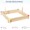 Outsunny-Sabbiera-per-Bambini-in-Legno-con-Panca-e-Tettuccio-Parasole-Regolabile-120x120x120cm