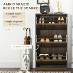 HOMCOM-Mobile-Scarpiera-a-3-Livelli-con-Ripiani-Regolabili-per-18-Paia-max-in-Truciolato-63x24x114-cm