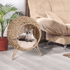 PawHut-Cesta-Rialzata-per-Gatti-Fino-a-10kg-Cuccia-per-Animali-Domestici-in-Rattan-PE-Color-Legno---52x58cm-