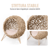 PawHut-Cesta-Rialzata-per-Gatti-Fino-a-10kg-Cuccia-per-Animali-Domestici-in-Rattan-PE-Color-Legno---52x58cm-