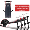 HOMCOM-Panca-Multifunzione-per-Allenamento-a-Casa-Panca-Addominali-Inclinazione-con-Votagore-a-molla-e-Schienale-Regolabile-e-2-Corde-Elastiche-55-5-x-137-5-cm-Nero