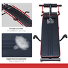 HOMCOM-Panca-Multifunzione-per-Allenamento-a-Casa-Panca-Addominali-Inclinazione-con-Votagore-a-molla-e-Schienale-Regolabile-e-2-Corde-Elastiche-55-5-x-137-5-cm-Nero