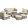 Outsunny-Salotto-da-Giardino-in-Rattan-PE-da-8-Pezzi-con-Poltrone-Tavolini-e-Sgabelli-Beige