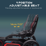 HOMCOM-Go-Kart-a-Pedali-per-Bambini-3-8-Anni-con-Sedile-Regolabile-e-Ruote-in-EVA-100x58x58-5-cm-Rosso-Nero