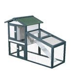 PawHut Gabbia per Conigli Animali in Legno di Abete Doppia Porta 140x65x100cm