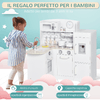 HOMCOM-Cucina-Giocattolo-per-Bambini-da-3-Anni-in-Su-in-Legno-Bianco