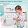 HOMCOM-Cucina-Giocattolo-per-Bambini-da-3-Anni-in-Su-in-Legno-Bianco