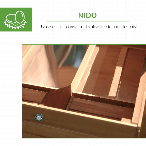 PawHut-Pollaio-da-Giardino-Gabbie-per-Galline-da-Esterno-con-Zona-di-Corsa-e-Nido-in-Legno-190-81-103cm