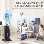 HOMCOM-Ventilatore-Nebulizzatore-con-Telecomando-da-5m-Timer-12h-e-Oscillazione-70--3-Velocita-e-3-Funzioni-Tanica-3-1L-90W--44-5x135cm-Nero