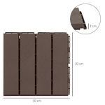 Outsunny-Set-9-Mattonelle-a-Incastro-per-Terrazzo-Piastrelle-per-pavimenti--30x30x2cm--in-PP-Antiscivolo-Area--0-81-mq-Marrone