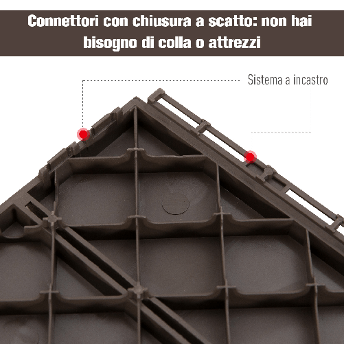 Outsunny-Set-9-Mattonelle-a-Incastro-per-Terrazzo-Piastrelle-per-pavimenti--30x30x2cm--in-PP-Antiscivolo-Area--0-81-mq-Marrone