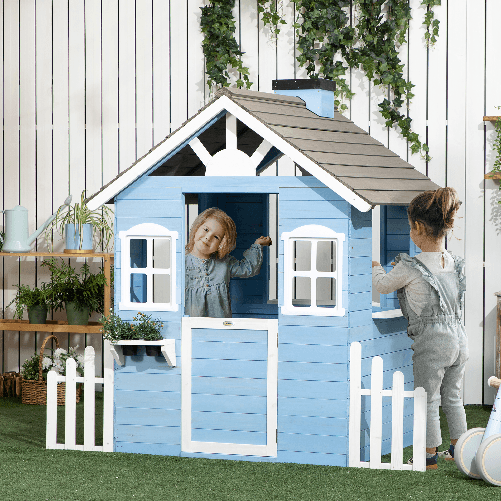 Outsunny-Casetta-per-Bambini-in-Legno-da-Esterno-Eta-3-7-Anni-151x112-5x142cm-Blu