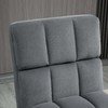 HOMCOM-Poltrona-Relax-con-Poggiapiedi-per-Interni-Set-2-Pezzi-in-Effetto-Velluto-e-Metallo-Grigia
