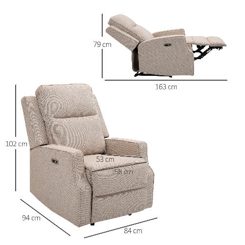 HOMCOM-Poltrona-Relax-Elettrica-Poltrona-Reclinabile-150--Moderna-con-USB-per-Soggiorno-Camera-da-Letto-Beige-78x93x101cm