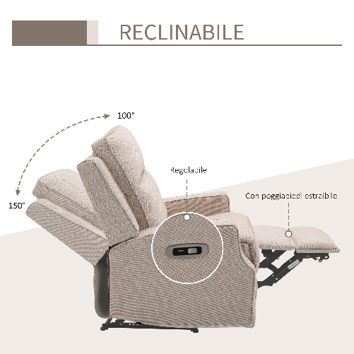 HOMCOM-Poltrona-Relax-Elettrica-Poltrona-Reclinabile-150--Moderna-con-USB-per-Soggiorno-Camera-da-Letto-Beige-78x93x101cm