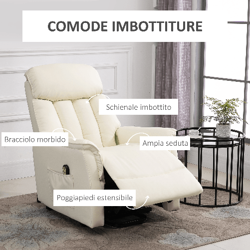 HOMCOM-Poltrona-Relax-Reclinabile-Poltrona-Alzapersone-Elettrica-con-Telecomando-e-Poggiapiedi-Integrato-80x94x104cm-Crema