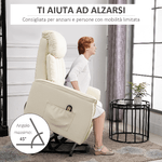 HOMCOM-Poltrona-Relax-Reclinabile-Poltrona-Alzapersone-Elettrica-con-Telecomando-e-Poggiapiedi-Integrato-80x94x104cm-Crema