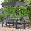 Outsunny-Panchina-da-Giardino-Moderna-2-Posti-con-Tavolino-e-Foro-per-Ombrellone