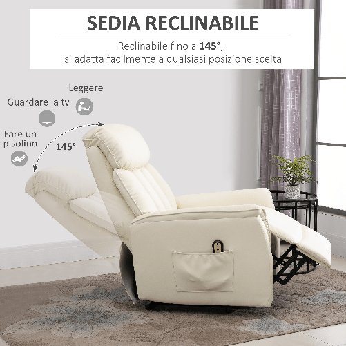 HOMCOM-Poltrona-Relax-Reclinabile-Poltrona-Alzapersone-Elettrica-con-Telecomando-e-Poggiapiedi-Integrato-80x94x104cm-Crema