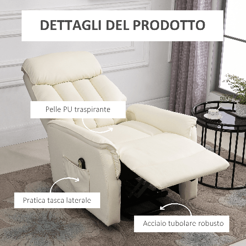 HOMCOM-Poltrona-Relax-Reclinabile-Poltrona-Alzapersone-Elettrica-con-Telecomando-e-Poggiapiedi-Integrato-80x94x104cm-Crema