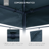 Outsunny-Tetto-di-Ricambio-3x3m-Telo-Sostitutivo-per-Gazebo-in-Poliestere-con-8-Fori-di-Ventilazione-Grigio