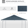 Outsunny-Tetto-di-Ricambio-3x3m-Telo-Sostitutivo-per-Gazebo-in-Poliestere-con-8-Fori-di-Ventilazione-Grigio