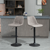 HOMCOM-Set-2-Sgabelli-da-Bar-con-Schienale-Poggiapiedi-e-Altezza-Regolabile-Stile-Industriale-Grigio