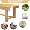 Outsunny-Panchina-da-Esterni-Impermeabile-2-Posti-in-Legno-di-Abete-110x38x35cm