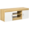 HOMCOM-Mobile-TV-in-Truciolato-con-2-Armadietti-con-Ante-e-2-Ripiani-Aperti-130x39-6x48-cm