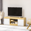 HOMCOM-Mobile-TV-in-Truciolato-con-2-Armadietti-con-Ante-e-2-Ripiani-Aperti-130x39-6x48-cm