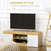HOMCOM-Mobile-TV-in-Truciolato-con-2-Armadietti-con-Ante-e-2-Ripiani-Aperti-130x39-6x48-cm