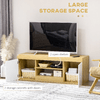 HOMCOM-Mobile-TV-in-Truciolato-con-2-Armadietti-con-Ante-e-2-Ripiani-Aperti-130x39-6x48-cm