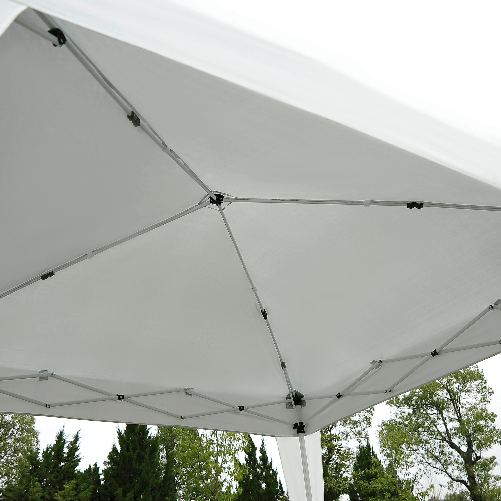 Outsunny-Gazebo-Pieghevole-da-Giardino-2-4x2-4m-con-Struttura-in-Acciaio-e-Corde-Antivento-Bianco