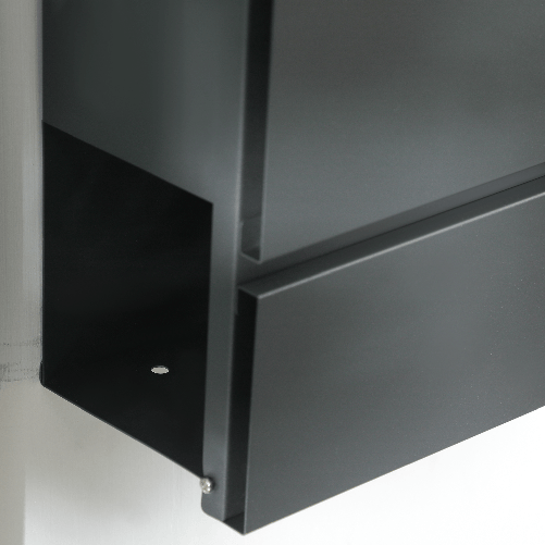 HOMCOM-Cassetta-Postale-in-Acciaio-Zincato-con-Portagiornali-e-2-Chiavi-di-Sicurezza-37x10-5x37-cm-Grigio