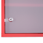 HOMCOM-Cassetta-Porta-Medicine-Armadietto-Medicinali-4-Livelli-Porta-in-Vetro-60-30-12cm-Rosso