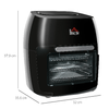 HOMCOM-Friggitrice-ad-Aria-8-in-1-da-11-Litri-1800W-con-Accessori-e-Schermo-LED-32x35-6x37-9-cm-Nera
