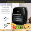 HOMCOM-Friggitrice-ad-Aria-8-in-1-da-11-Litri-1800W-con-Accessori-e-Schermo-LED-32x35-6x37-9-cm-Nera