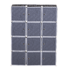 HOMCOM-Armadio-Guardaroba-Modulare-Cubi-Salvaspazio-da-Casa-Bianco-e-Nero-in-PP-111-x-47-x-145-cm