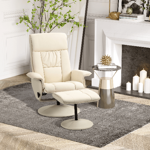 HOMCOM-Poltrona-Relax-Reclinabile-fino-135--con-Seduta-Girevole-e-Pouf-Poggiapiedi-80x69x110cm-Crema