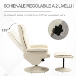 HOMCOM-Poltrona-Relax-Reclinabile-fino-135--con-Seduta-Girevole-e-Pouf-Poggiapiedi-80x69x110cm-Crema