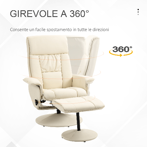 HOMCOM-Poltrona-Relax-Reclinabile-fino-135--con-Seduta-Girevole-e-Pouf-Poggiapiedi-80x69x110cm-Crema