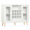 HOMCOM-Credenza-Moderna-da-Cucina-con-Cantinetta-Vini-12-Bottiglie-Cassetto-e-Armadietti-in-Legno-100x33x80cm-Bianco