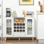HOMCOM-Credenza-Moderna-da-Cucina-con-Cantinetta-Vini-12-Bottiglie-Cassetto-e-Armadietti-in-Legno-100x33x80cm-Bianco