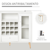 HOMCOM-Credenza-Moderna-da-Cucina-con-Cantinetta-Vini-12-Bottiglie-Cassetto-e-Armadietti-in-Legno-100x33x80cm-Bianco
