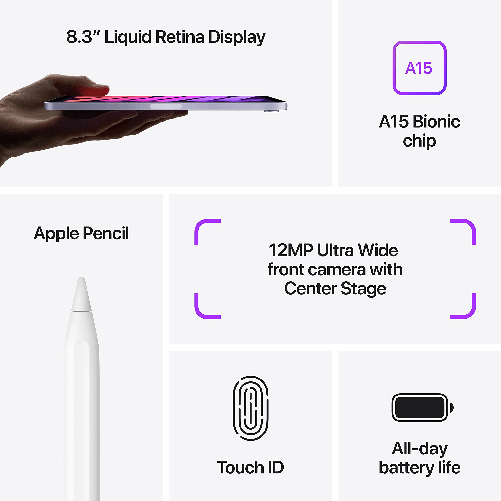 Apple-iPad-Mini-2021---8-3--Wi-Fi-256-GB-Stella-Polare