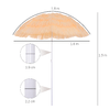 Outsunny-Ombrellone-da-Spiaggia-a-8-Stecche-con-Palo-Inclinabile-in-Poliestere-e-Metallo-1-6x2-m-Beige
