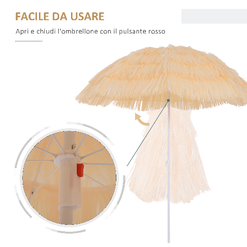 Outsunny-Ombrellone-da-Spiaggia-a-8-Stecche-con-Palo-Inclinabile-in-Poliestere-e-Metallo-1-6x2-m-Beige