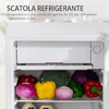 HOMCOM-Frigo-Portatile-da-91L-con-Termostato-Regolabile-Scaffali-a-Parete-Ripiani-e-un-Cassetto-in-Metallo-e-Plastica-47-5x44-2x84cm-Bianco